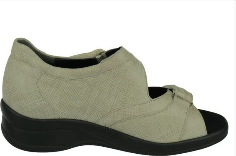 Durea - Sandaal - Zwart - Leer - Sportief Model met Klittenbandsluitingen