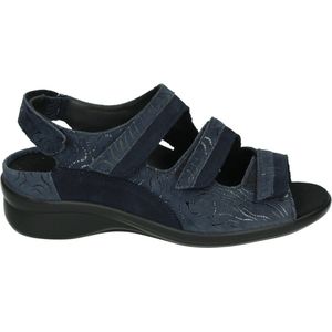 Durea 7409 K - Platte sandalenDames Sandalen - Kleur: Blauw - Maat: 37.5