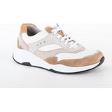 Durea - 6267-685-9706 Sneaker - Wit/Grijs/Beige - Leer/Nubuck/Suèede