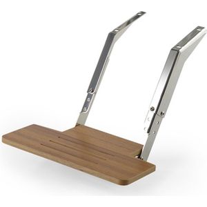 Zwaardvis 64305 RVS Voetensteun met houten Voetplaat