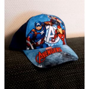 Avengers pet - cap - blauw - UV protection - UPF 30+ - 52 cm