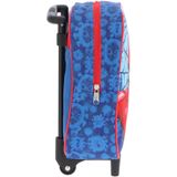 Spiderman handbagage reiskoffer/trolley - blauw/rood - 28 cm - voor kinderen