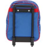 Spiderman handbagage reiskoffer/trolley - blauw/rood - 28 cm - voor kinderen