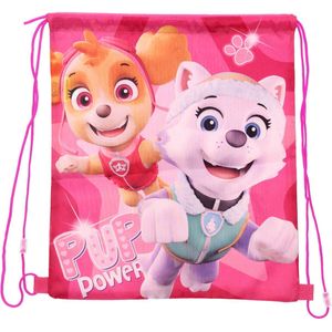 Paw Patrol Skye gymtas/rugzak/rugtas voor kinderen - roze - polyester - 40 x 35 cm