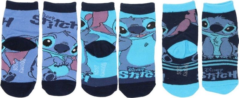 Disney - Stitch - Huissokken - Mix van Kleurrijke Ontwerpen - 9 Paar