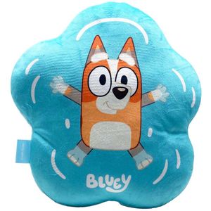 Bluey - Bloemvormig Kussen - Polyester - Afbeelding van Bluey en Bingo
