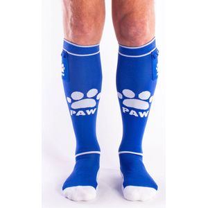 Brutus - Puppy Party Voetbalsokken met zakje - One Size - Blauw Wit