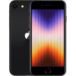Forza Refurbished iPhone SE 128 GB Midnight 4,7-inch (2022) 5G DE Model iOS (128 GB, Middernacht, 4.70", 12 Mpx, Dubbele SIM, B / Zeer goed), Tweedehands mobiele telefoons, Zwart