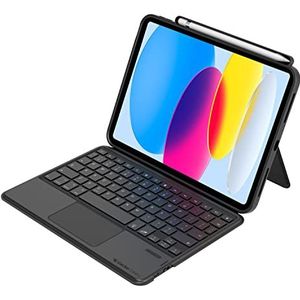 iPad 10.9 inch (2022) Hoes, Gecko Keyboard Cover 2.0, QWERTY