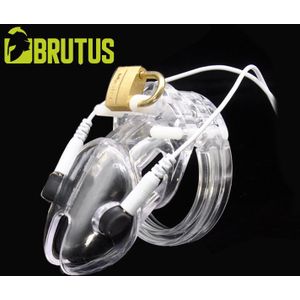 BRUTUS Volt Cage - Electro Chastity Cage Kuisheidskooi - Clear