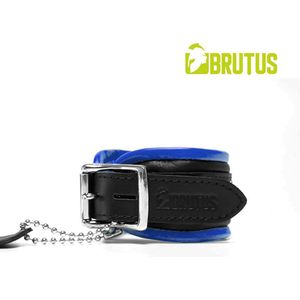 BRUTUS LEATHER - Leren Enkelboeien- Zwart/Blauw