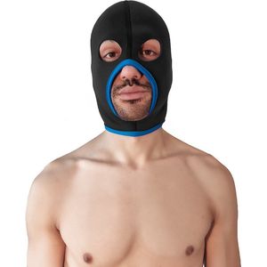 BRUTUS Neopreen Face Fucker Masker - Zwart/Blauw