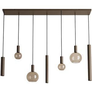 Dijkos - Riva - Hanglamp - Platinum - 145 cm