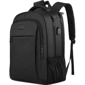 TRVLMORE Rugzak - 36L - 17,3 inch - Laptop Rugtas - Schooltas - Unisex - Spatwaterdicht - Levenslange Garantie - Zwart