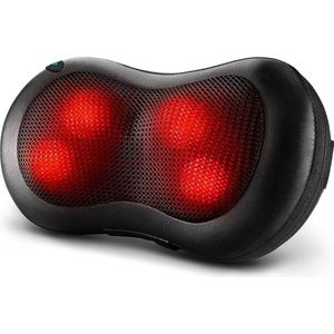 AURONIC AU3030 - Massagekussen - Met Warmtefunctie - 4 Shiatsu Massagerollers