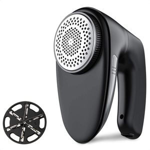 Auronic Elektrische Pluizenverwijderaar - Draadloos - Accuduur 60 minuten - 2 Extra Opzetstukken - Zwart