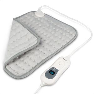 Auronic Warmtekussen Elektrisch - 40x30cm - Nek en Schouders - Wasbaar - Grijs