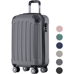 TRVLMORE Handbagage Koffer met Wielen - Cijferslot - 54x36x20cm - 38L - Donkergrijs