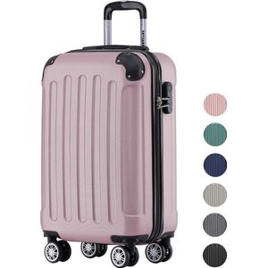 TRVLMORE Handbagage Koffer met Wielen - Cijferslot - 54x36x20cm - 38L - Roségoud