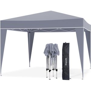 Skandika Pavillon Fortun 350 | afdak met muskietennet, 3000 mm waterkolom, 210 cm stahoogte, eenvoudig op te zetten, glasvezel en stalen stokken