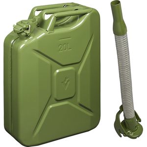 Jerrycan 20 liter -flexibele schenktuit 20 mm - perfect voor opslag van brandstof