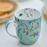 Pip studio Jolie - mokjes klein - Senseo - Small 145ml - mokken klein - bloemen - groen