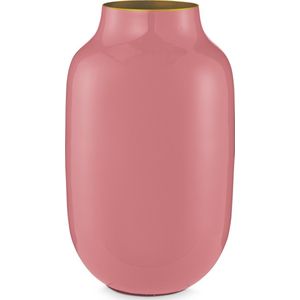 Pip Studio Vaas Oud Roze Metaal 30cm