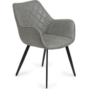 Lifa Living - Vegan Chair Genua - Set/2 - 2 Kleuren - Eetkamerstoelen