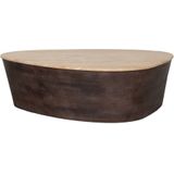 Label51 Salontafel ravi espresso travertin 110 cm