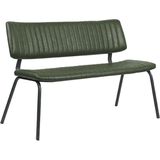 Label51 - Gusto - Eetkamerbank - Hunter - PU-Leder - 120 cm