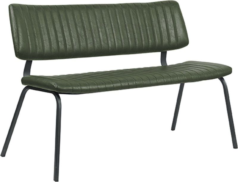 Label51 - Gusto - Eetkamerbank - Hunter - PU-Leder - 120 cm