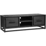 LABEL51 Tv-meubel Chili - Zwart - Mangohout - 120 cm