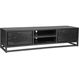 LABEL51 Chili Tv-meubel - Zwart - Mangohout - 160 cm