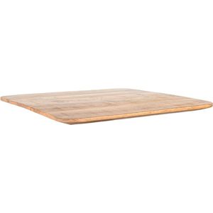 LABEL51 Tafelblad Sloppy Edge Eetkamertafel - Bruin - Mangohout - 70 cm Sloppy