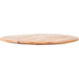 LABEL51 Eetkamertafel Tafelblad Sloppy Edge - Rough - Mangohout - Rond - 70 cm Sloppy