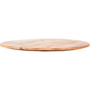 LABEL51 Eetkamertafel Tafelblad Sloppy Edge - Rough - Mangohout - Rond - 70 cm Sloppy