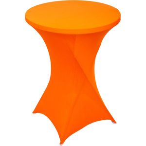 Statafelrok Oranje – ∅80-85 x 110 cm – Statafelhoes Stretch – Tafelhoezen voor Statafel – Geschikt voor Horeca Evenementen | Sta Tafel Hoes | Staantafelhoes | Cocktailparty | Trouwerij