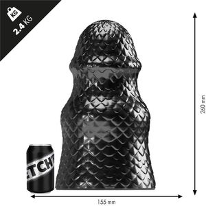 Stretch'r Scaly Buttplug XL - Zwart