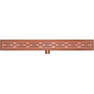 Douchegoot Wiesbaden Met Flens 100x7cm 6.7cm Diep Geborsteld Brons Koper