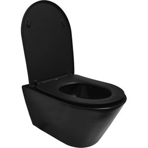 Xellanz Sanitair - Stereo Rimless Wandcloset - Mat Zwart - Shade Zitting