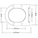 Wiesbaden Xellanz niribu softclose toiletzitting met deksel wit