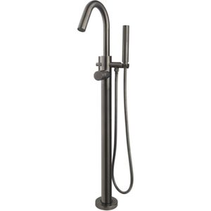 Sanifun Caral vrijstaande badmengkraan compleet Gunmetal.