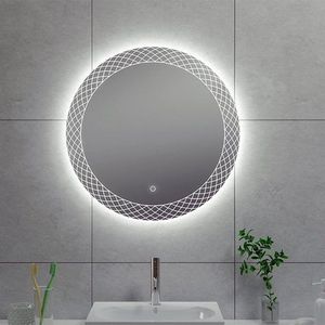 Badkamerspiegel Wiesbaden Deco Rond met LED Verlichting Condensvrij 120 cm