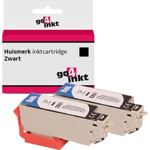 Go4inkt compatible met Epson 33(XL) twin pack inkt cartridges zwart bk - 2 stuks