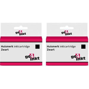 Go4inkt compatible met HP 932XL twin pack inkt cartridges zwart bk - 2 stuks