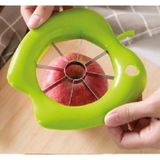 Benson Appelsnijder - 8 Partjes - Klokhuisverwijderaar - RVS en PP - Groen - 14 x 15 cm