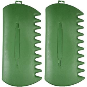 Benson Bladscheppen - Duurzaam Kunststof - 34 x 26 cm - Groen - Set van 2