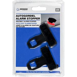 Gordel Waarschuwing Stopper - Alarmstopper - Set van 2 Stuks - Benson - Kunststof - Auto accessoires