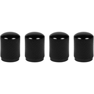 Benson Ventieldoppen Set - Aluminium - Universeel - Zwart - 4 delig