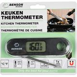 Benson - Inklapbare Digitale Keukenthermometer - Magnetische Achterkant - Bereik -40 tot 200°C